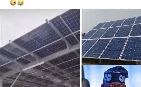 “Even President Wey Promise Us Light Dey Use Solar” — Nigerian Man Reacts After Spotting Solar Panels at Aso Rock