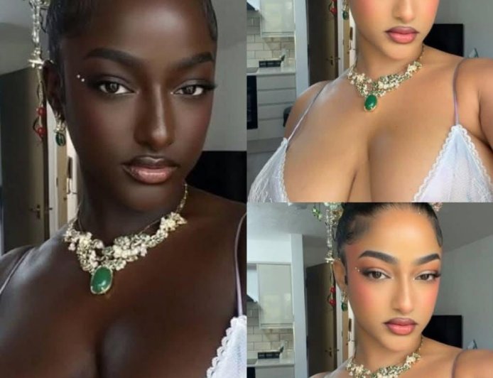 When I was in secondary school, when a boy asked me to be his girl and I refused, they would tell me it's because I think I'm fair that I think I'm beautiful. If I was dark, I would have been ugly. I just made this dark photo of myself to tell them that I would still have been very pretty if I was dark-skinned.” – Sophie