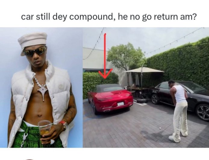 Man claims Wizkid’s 1.4 billion naira car could be a rented one, since he lives in the US where one can rent a car for over 3 months