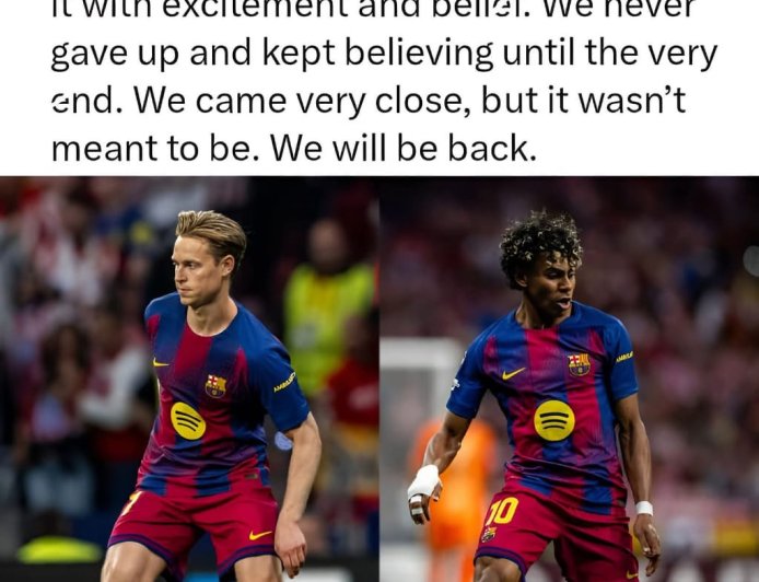 It was a very tough challenge, we will be back - Barcelona admin says