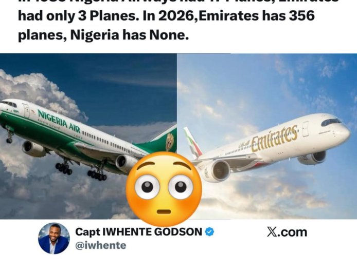 “In 1985 Nigeria Airways Had 17 Planes, Emirates Had 3… Today Nigeria Has None” — Lady Sparks Reactions