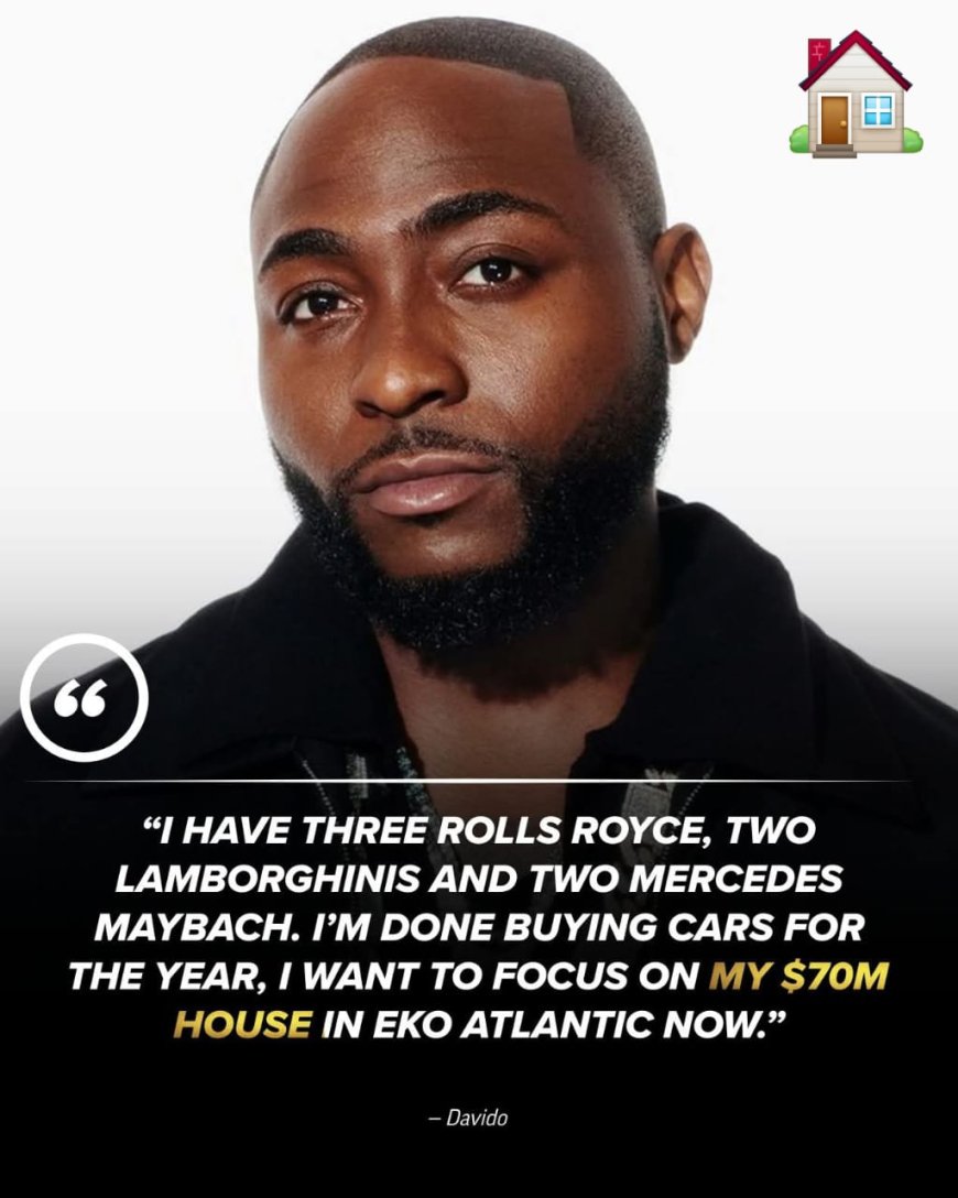 “I'm done buying cars for the year, I want to focus on my $70M house in Eko Atlantic now