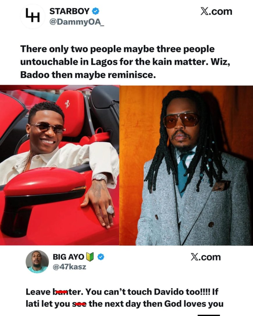 “Only Wizkid, Badoo and Maybe Reminisce Are Untouchable in Lagos” — X User Sparks Debate