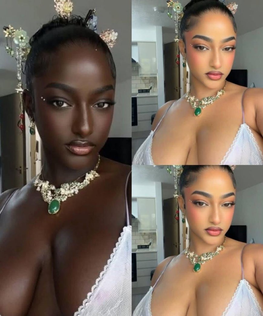 When I was in secondary school, when a boy asked me to be his girl and I refused, they would tell me it's because I think I'm fair that I think I'm beautiful. If I was dark, I would have been ugly. I just made this dark photo of myself to tell them that I would still have been very pretty if I was dark-skinned.” – Sophie