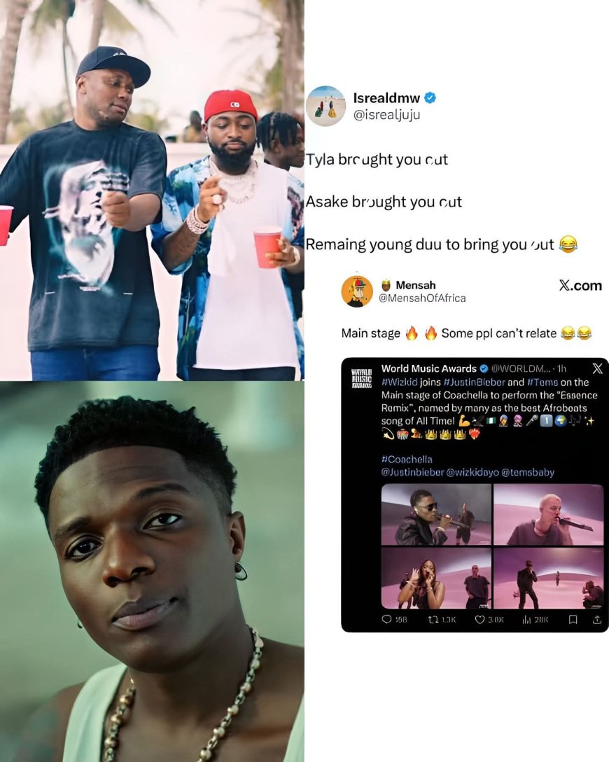 Tyla brought you out, Asake brought you out…   who have you brought out? Remains Young Duu to bring you out.   — Isreal DMW to Wizkid