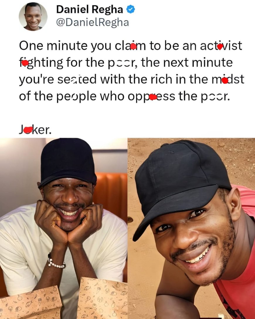 aniel Regha thr0ws subtle shade via his X handle.