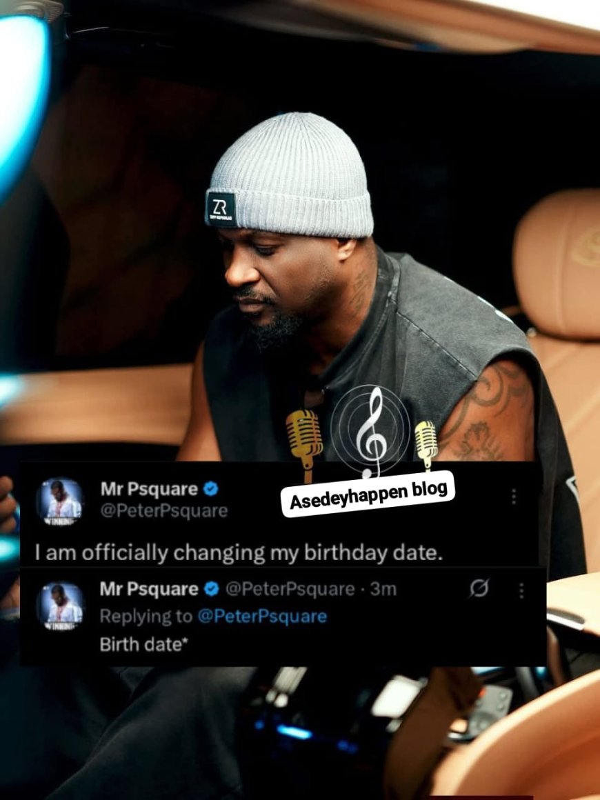 Mr P of Psquare has just announced that he is changing his birth date to be different from his twin brothe