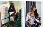 Internet user shares throwback photo of Tems as a 9–5 worker alongside her recent photo as an artist.