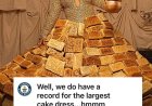 Guinness World Records reacts to reality star Queen Mercy Atang's 2026 AMVCA outfit made from 500 loaves of brea