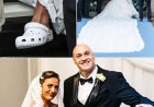 Tyson Fury's daughter Venezuela turned up to her wedding in Crocs and a 50-foot long dress