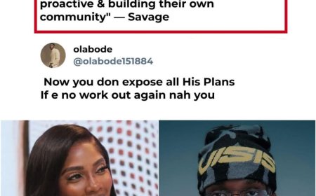 Mavo own his own merch, he even talked about 0pening a new cafe soon     ---- Tiwa Savage reveals.