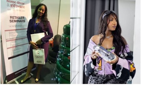 Internet user shares throwback photo of Tems as a 9–5 worker alongside her recent photo as an artist.