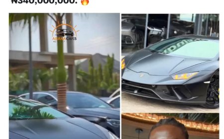 Shallipopi Buys Matte Black Lamborghini Huracan EVO Worth ₦340 Million