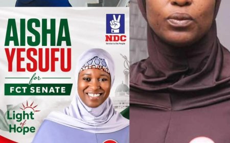 Aisha Yesufu leaves ADC for NDC, declares bid for FCT senatorial seat