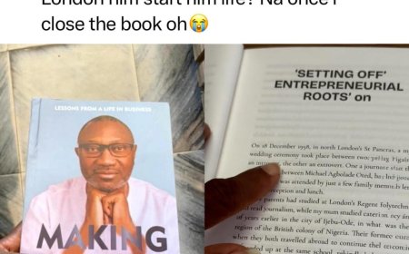 So Na for London He Start Him Life? I Just Close the Book”
