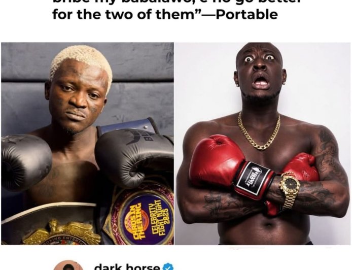 Portable reportedly claims that Carter Efe went behind his back to make a deal with his babalawo