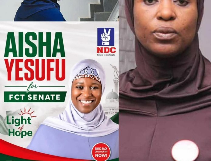 Aisha Yesufu leaves ADC for NDC, declares bid for FCT senatorial seat