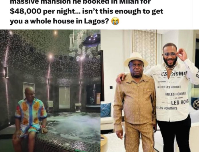 Kiddwaya’s Dad, Terry Waya, Sparks Reactions After Booking $48,000-Per-Night Milan Mansio