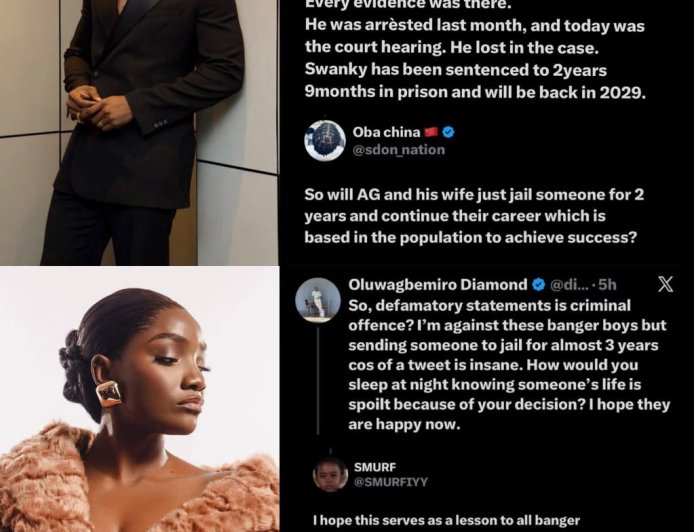 Social media influencer banger boy swanky has been sentenced to 2 years imprisonment for making a defamatory post on AG’s family (by posting “RIP to Deja) AG’s Daughter.