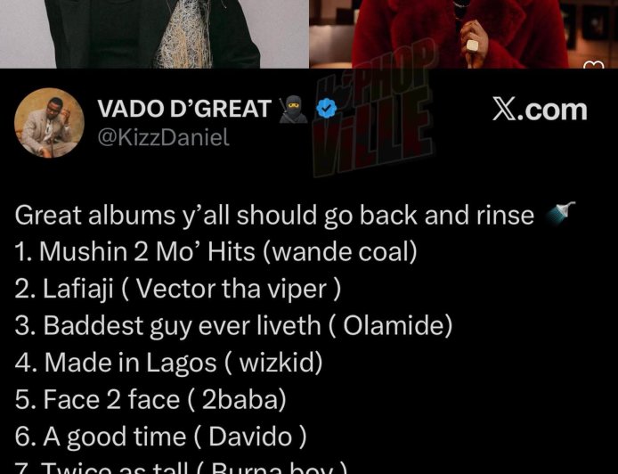 Kizz Daniels lists classic Naija albums you must revisit!   Which one do you think is missing?