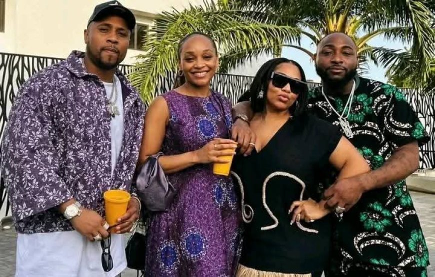 Then and Now photos of the Adeleke’s family ????  Davido , B-Red, Folashade & Nikos Living