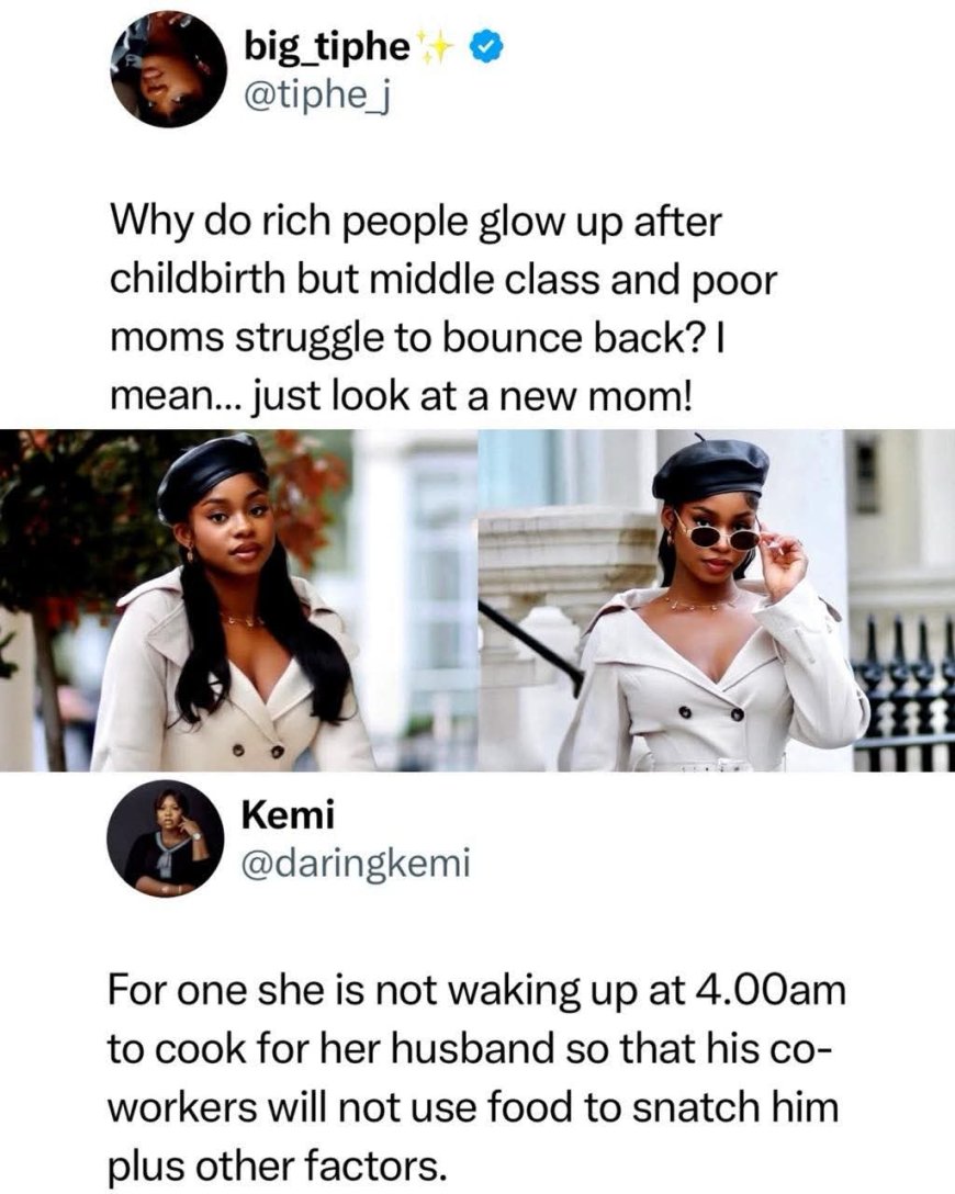 Why Do Rich Women Glow After Childbirth?” — Lady Sparks Debate on Postpartum Struggles