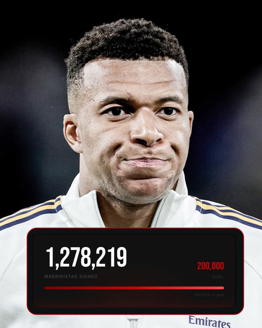 An online petition signed by Madridistas to get Mbappe out of the club has reached over 1.2 million signatures.