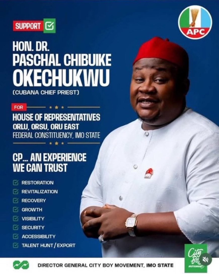Cubana Chief Priest posts official campaign poster