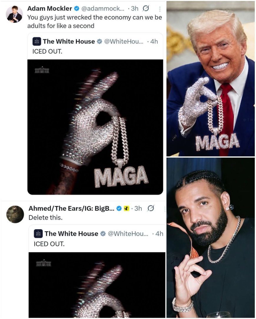 Fans advising the White House to act like adults after posting a Cosign for Drake's ICED OUT Album
