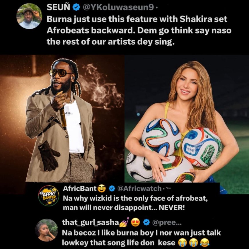 If you have listened to the World Cup official music by Shakira ft Burna Boy, Tell us honestly in the comments, was this collaboration a step forward or two steps back for African music?
