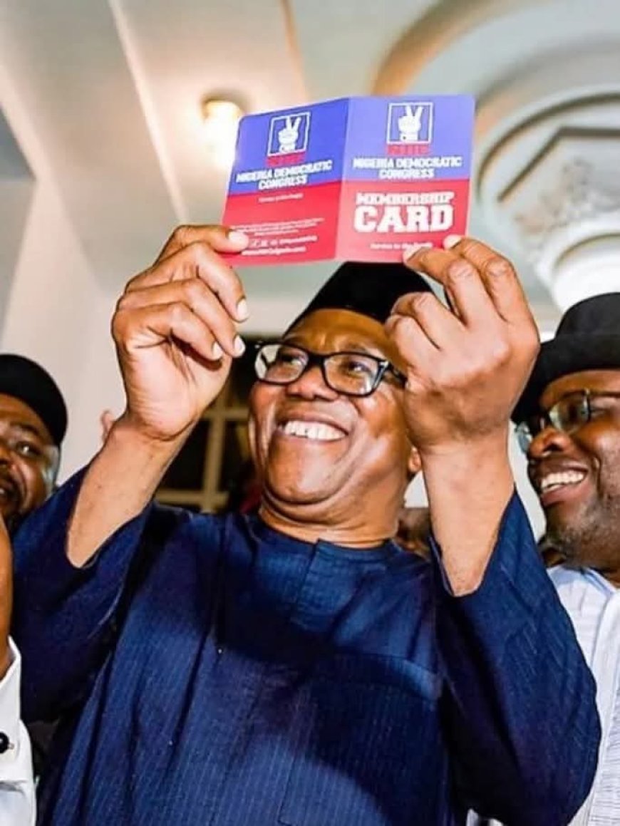 2027: Peter Obi emerges as NDC’s presidential aspirant