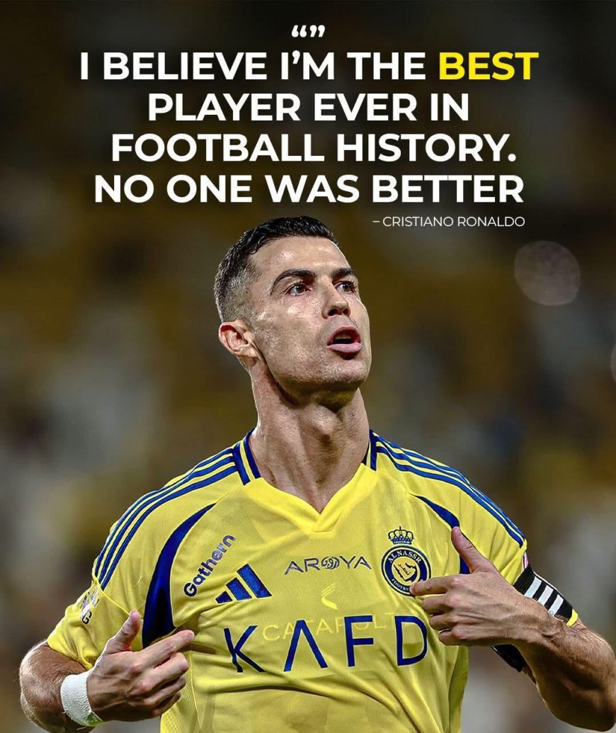 Cristiano Ronaldo on the GOAT debate