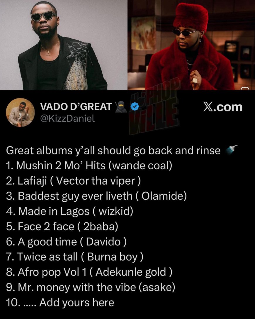 Kizz Daniels lists classic Naija albums you must revisit!   Which one do you think is missing?