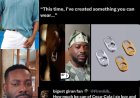 Adekunle Gold launches new earrings which would be affordable for the hood…. The earrings has sparked debate online