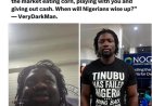 "We're going to Karu bridge today to preach the word, nobody should collect 10k or 5k from APC, is it that Nigerians don't have sense? If Nigeria happens to you, you won't see politicians in your house, but during elections, you'll see them at the market, eating corn, playing with you and dashing you 5k. When will you wise up?