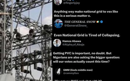 Nigerian National grid has just called on Nigerians to get their PVCs
