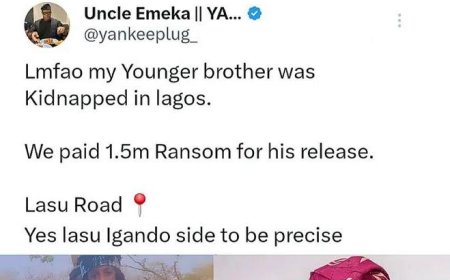 Man narrates how his family paid millions of Naira to secure the release of his brother who was kidnapped in the heart of Nigeria's most protected city, Lagos