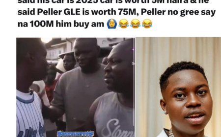 The moment Peller got into an argument with the person smartBM crashed his car & Peller said his car is 2025 car is worth 5M naira & he said Peller GLE is worth 75M, Peller no gree say na 100M him buy am