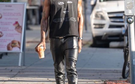 Rema walks on the street of Los Angeles with no security guard while his steez was at 100%