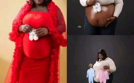 "After 26 years of been called barren After 26 years of waiting  After 26 years crying  The Lord has remember my sister ooooo The Lord has remembered our family and blessed us with pink jet