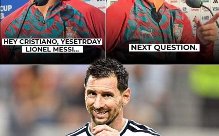 Cristiano Ronaldo's response to being asked about Lionel Messi..