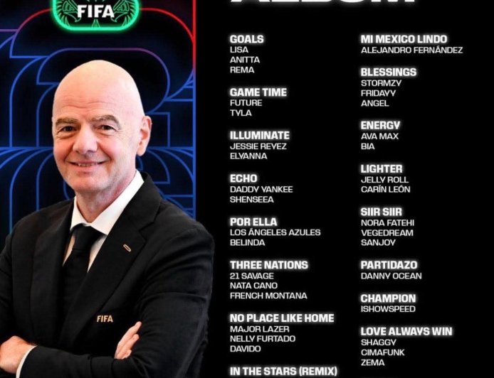 Davido, Burna Boy, Rema & Ayra Starr all feature in the Official Album for the World Cup