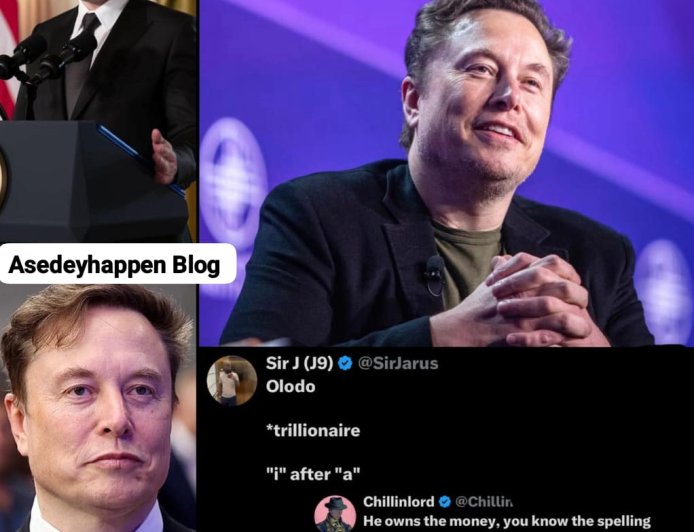 Elon musk made a post after becoming the world’s first trillionaire, and an x user tried to correct his spelling????