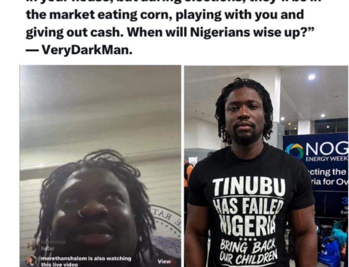 "We're going to Karu bridge today to preach the word, nobody should collect 10k or 5k from APC, is it that Nigerians don't have sense? If Nigeria happens to you, you won't see politicians in your house, but during elections, you'll see them at the market, eating corn, playing with you and dashing you 5k. When will you wise up?