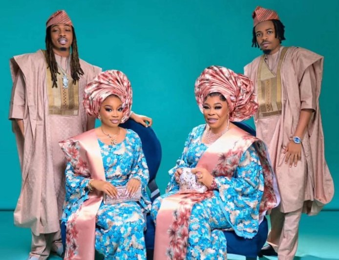 Mayorkun and his lovely family in trending family photos