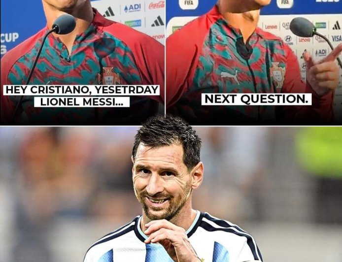 Cristiano Ronaldo's response to being asked about Lionel Messi..