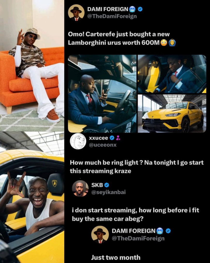 Congratulations to Carter efe on his new Lamborghini Uru