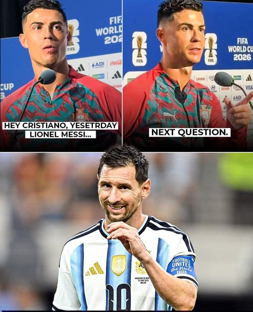 Cristiano Ronaldo's response to being asked about Lionel Messi..