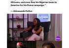 "Davido deserves the title 'Giant of Africa.' He speaks up during protests, creates jobs for Africans, and even flew his Nigerian team to America for his Puma campaign