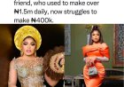 Bobrisky Claims his friend who used to make over 1.5Million daily, now struggles to make 400k